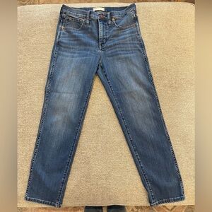 Madewell Mid-Rise Stovepipe Cropped Jeans